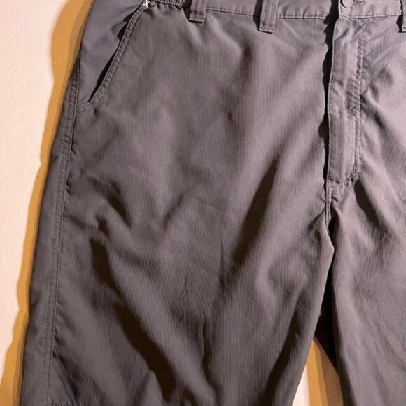 Wrangler Men 46 Gray Outdoor Cargo Shorts Hiking Elastic Waist Zip Pockets (K) - Picture 3 of 6